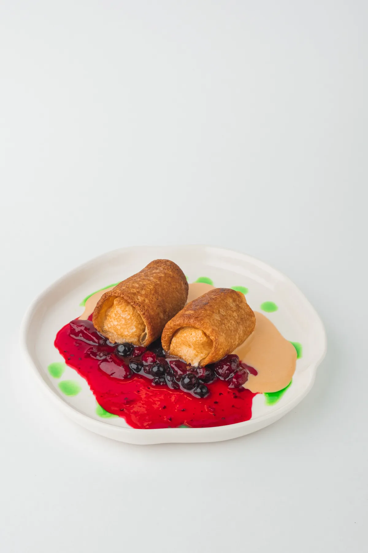 Жареные блинчики с начинкой по вашему вкусу 2 штуки в порции